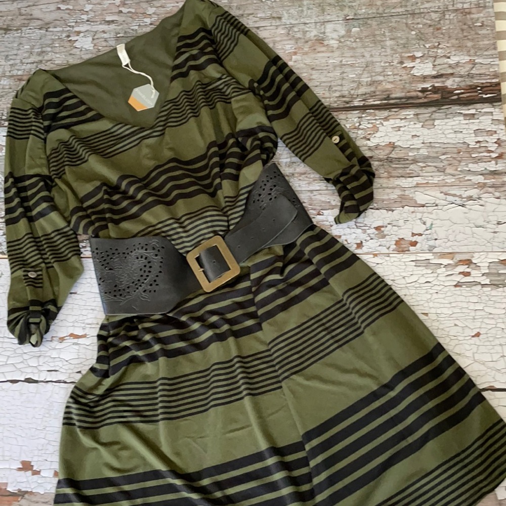 Pink Blush Striped Dress
